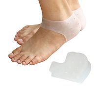 2 Pairs Plantar Fasciitis Heel Sock,Gel Heel Sleeves Pads for Heel Spurs Pain and Cracked Heels Men/Women