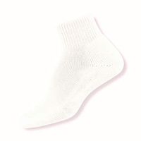 Thorlos Women's  HPMW Diabetic Thick Padded Low Cut Sock, White, Small