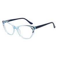 OCCI CHIARI Reading Glasses 3.5 Women's Stylish Readers Eyewear with Spring Hinge 1.0 1.5 2.0 2.5 3.0 3.5 Transparent Blue