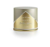 Illume Tonka Noir Vanity Tin, 11.8oz Candle, 11.8 oz, Grey