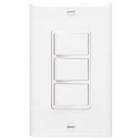Broan-NuTone 66W NuTone Ventilation, Independent Switches for Heaters and Fans, 15 Amp, 120V, White Three-Function Wall Control, 20