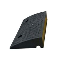 Plastic Triangle Kerb Ramps, Locomotive Wheelchair Mat Damping Noise Reduction Slope Pad Outdoor Car Wash Triangle Pad (Color : Black)