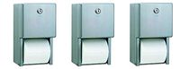Bobrick B-2888 Classic Series Surface-Mounted Multi-Roll Toilet Tissue Dispenser, Satin (3-(Pack))