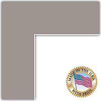 15x17 Gray / TV Grey Custom Mat for Picture Frame with 11x13 opening size (Mat Only, Frame NOT Included)