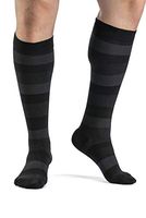 SIGVARIS Men’s Style Microfiber Patterns 830 Closed Toe Calf-High Socks 20-30mmHg