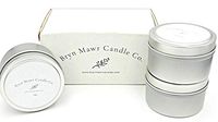 BRYN MAWR CANDLE COMPANY Set of 3 Scented Aromatherapy 6 oz Travel Tin Candles, Scents Included are Lilac, Hydrangea, and Tobacco Bergamot Ylang