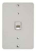 Leviton 40263-W Telephone Wall Phone Jack, Quick Connect, White