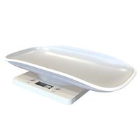 Flameer Pet Scale, Digital Scale, Weight 10 kg Capacity, Large LCD Display, with Comfortable Curving Platform