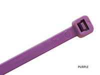 14" Kable Kontrol Color Cable Ties, 50 lb. Test, (100 Pack - All One Color) (14" Long, Purple)