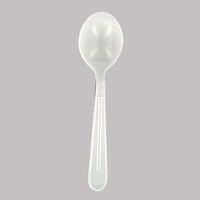 Direct Link Ipack Solutions Heavy Weight Cutlery Soupspoon White, Polypropylene | 1000/Case