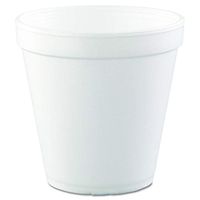 Dart 16MJ20, 16 Oz. Customizable White Foam Cold And Hot Food Container with Foam Vented Lid, Dessert Ice-Cream Yogurt Cups, Deli Food Containers with Matching Covers (100)