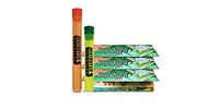 100% Authentic Juicy Jays 1 1/4 Rolling Papers Bundled with Two Exclusive Destroyer Plastics Doob Tubes One Large One Small (Absinth Juicy Jays 1 1/4, 3)
