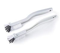 KILMILA Kitchen scrub Brush Sink Bathroom Brushes with The 90°Angle brush design Comfortable Grip Odourless Bristles for Tile and Grout Cleaning, 2-Pack