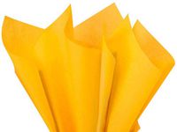 Verazui Goldenrod Pack of 48 Gift Grade Tissue Paper Sheets - 20 x 30"