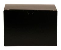 Premier Packaging AMZ-142001 10 Count Gloss Decorative Gift Box, 6 by 4 by 4-Inch, Black