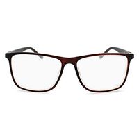 2SeeLife Reading Glasses for Men: Large Retro Readers, Wide Square Eyeglass Frame, Fully Magnified Rectangular Lenses | Matte Brown, 2.75