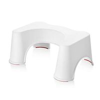 Glumlly Non Slip Toilet Bathroom Bath Squat Step Stool Child Comfort Stool Platform Sit Step Chair Shower Stool-Say Goodbye to Leg Numb,A