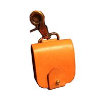 JYK-LQM Leather Lighter Pouch Holder Case-Orange2
