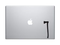 Garden Instruments #1 - Axe Tree Log Chopping Tool - 5" Black Vinyl Decal Sticker Car Macbook Laptop