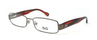 Dolce and Gabbana Glasses 5091 1012 Gunmetal and Brown 5091 Rectangle Sunglasse