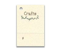 100 Price Tags Crafts & 100 Cut Strings for Crafts & Gifts. Perforated for Price.