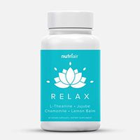Nutriair Relax Anti Anxiety Supplement - Naturally Calm Mood Boost & Support Vitamins to Relax Your Mind & Relieve Stress with Ashwagandha, Lemon Balm, GABA, L-Theanine, and Chamomile (60 Capsules)