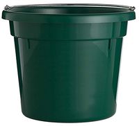 Little Giant Round Plastic Utility Bucket (Green) Durable & Versatile Feeder Bucket with Handles (10 Quart) (Item No. UB10GREEN)