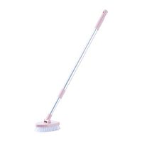 Guerbrilla 1Piece Scalable Rotatable Long Extendable Handle Removable Floor/Wall/Bathtub Plastic Hard Stain Remover Dust Cleaning Scrub Brush with Stiff Bristle,Length 22" to 38"