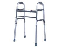 Deluxe Adjustable Two Button Aluminum Folding Walker
