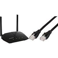 NETGEAR AC1000 Dual Band Smart WiFi Router with AmazonBasics Cat-6 Ethernet Patch Cable - 5 Feet (1.5 Meters)