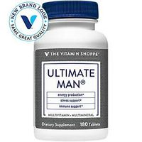 The Vitamin Shoppe Ultimate Man Multivitamin, High Potency Multi Energy Antioxidant Blend, Daily MultiMineral Supplement for Optimal Men's Health, Gluten Dairy Free (180 Tablets)