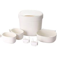 F&W WF Crib Hanging Bag - Storage Bag Diaper Storage Box Bed Storage Bag Multi-Grid Hanging Bedside Storage Box (Color : White)