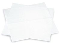 Pack of 1000, 12 x 12" Solid White Food Grade 20# Grease Resistant White Tissue Sheet Made In USA
