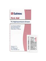 Safetec Hydrocortisone 1% Cream .9 g. Pouch 144 ct. Box (Pack of 2 Boxes)