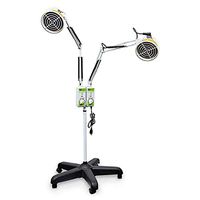 GXLO TDP Double Head Mineral Heat Lamp, with 5" Large Dual Heating Plate, Far Therapy Light for Maximum Joint Pain Back Pain Relief from Muscle, Pain Arthritis Inflammation Etc