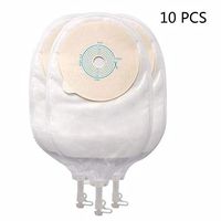 QWERT Co. Wang One-Piece System Ostomy Bag Drainable Pouches for Ostomy Supplies Colostomy Ileostomy Care Cut to Fit 20-45MM,10 PCS