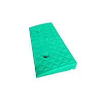 Stairs Uphill Pad, High-Density Plastic Ramp Pad, Non-Slip Easy to Carry Speed Reducer Tooth Triangle Widening Pad Wear-Resistant and Durable (Green) (Color : Green)