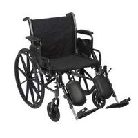 McKesson Lightweight Wheelchair Steel 20"W Swing-Away Footrest 146-K320DDA-ELR