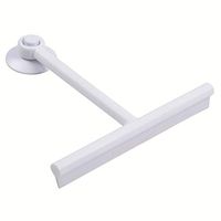 Window Squeegees Window Wiper Shower Squeegees for Bathroom Mirror, Window, Glass Cleaning, with Suction Cup Hook,White