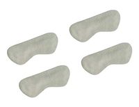VSUDO 2 Pairs Suede Leather Heel Liners Inserts, Heel Cushions Pads for Loose Shoes, Heel Grips for Improve Shoe Fit and Comfort [2 Pairs-Beige-Suede Leather]