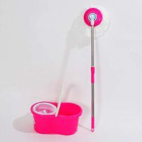 Binlin Mop,360° Spin Mop with Bucket & Dual Mop Heads Magic Spinning Mop Cleaning System for Home Kitchen Floor Cleaning
