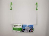 Trash-Ease Pontoon - The Portable Trash Bag Holder - forBoating,Tailgating, Picnics, Parties, 13-Gallon Garbage Bag (1 1/4 Inch Rail Size, White & Green)