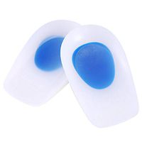 Pasamer 1 Pair Silicon Gel Heel Cup Cushion Plantillas Fascitis Plantar Pain Relief Insoles Pad 2 Sizes(M 34-38)