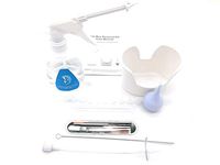 Ear Wax Removal Kit - Ear Wax Removal Tool System with Bottle, Basin, Rubber-Bulb Syringe, Hard Nozzles, Hose Brushes, 6 PCS Curette Kit and 10 Disposable Tips for Ear Wax Cleaning (Clear)