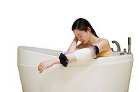 Adult Arm Cast Cover for Shower Bathing, Clear Waterproof Wound Bandage Protector with Seal Protection for Hand, Wrist, Finger Elbow Wound,100% Reusable (PICC Line)