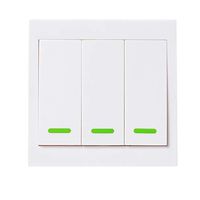 JoyShopping 5PCS EWeLink Push Button Wall Light Switch Remote Controller 3 Gang 86 Type ON/Off Switch Panel 433MHz Wireless RF Remote Control Transmit