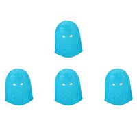 LIOOBO 4 Pc Guitar Fingertip Protectors Silicone Finger Guards Guitar Finger Covers Finger Caps for Banjo Ukulele Electric Guitar Mandolin S Sky-blue