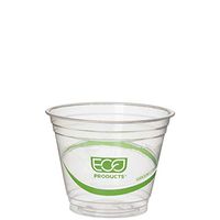 Eco-Products Cold Cup, Eco Friendly, 9oz, 50/PK, Clear/Green (EPCC9SGSPK)