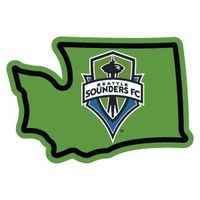 Seattle Sounders Sticker | Washington WA State Shaped |  | Apply to Mug Phone Laptop Water Bottle Decal Cooler Bumper | Green Logo Space Needle MLS Cup Champion Soccer 2019 Seahawks Mt Rainer Puget