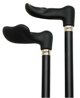 Soft Touch Palm Grip Cane Black Shaft And Black Handle  -Affordable Gift! Item #DHAR-9787300